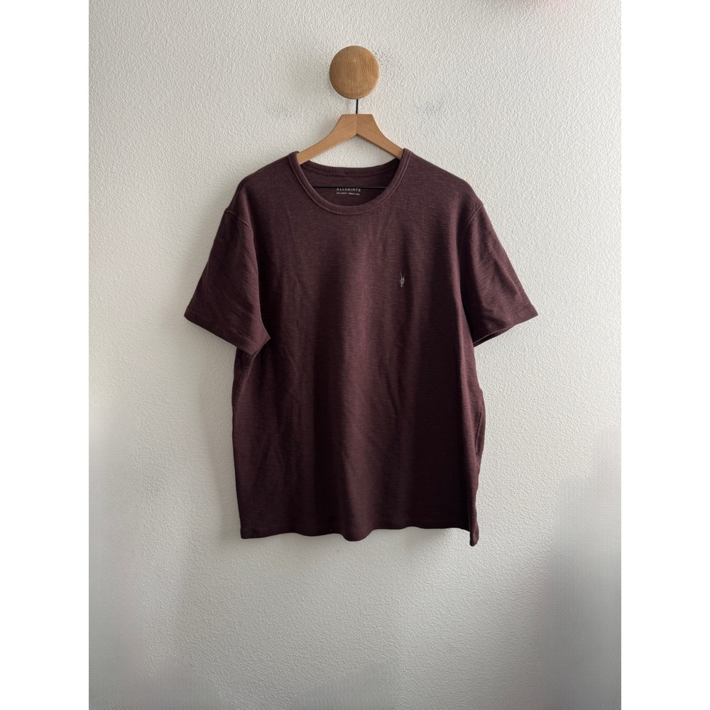 All Saints Maroon Knit Tshirt Size XXL
